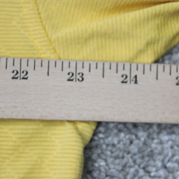 Cutter & Buck Polo Shirt Mens Large Yellow CB DryTec Luxe S/S PGA Championship - Picture 14 of 16